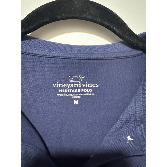 Girls' Navy Heritage Pique Polo - Picture 3 of 5